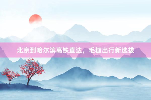 北京到哈尔滨高铁直达，毛糙出行新选拔